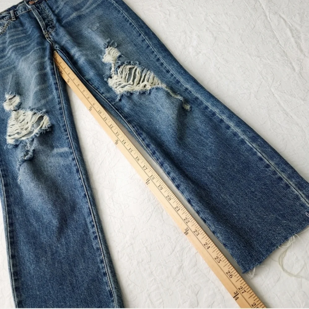 BDG Urban Outfitters Slim Straight High Waisted Cutoff Hem Ankle Jeans, Size 27 - Picture 11 of 16